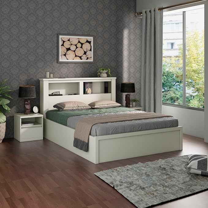 Helios Reynan Cannes King Bed | Engineered Wood